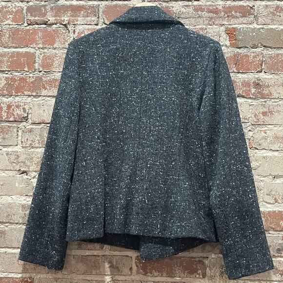 Lilith Gray Wool Blend Open Front Jacket Size Medium 40 - Picture 6 of 6